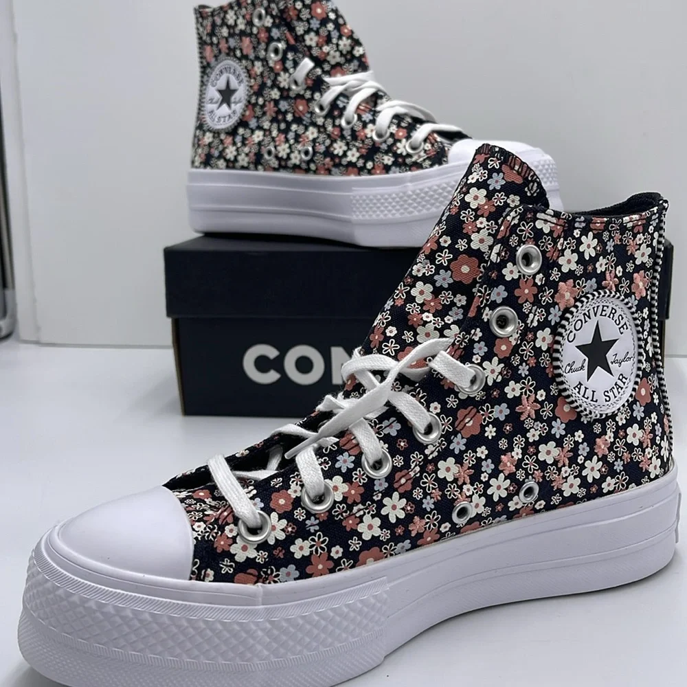 Converse WMNS CTAS LIFT HI TOTAL ECLIPSE/WHITE A14264C Platforms Sneakers